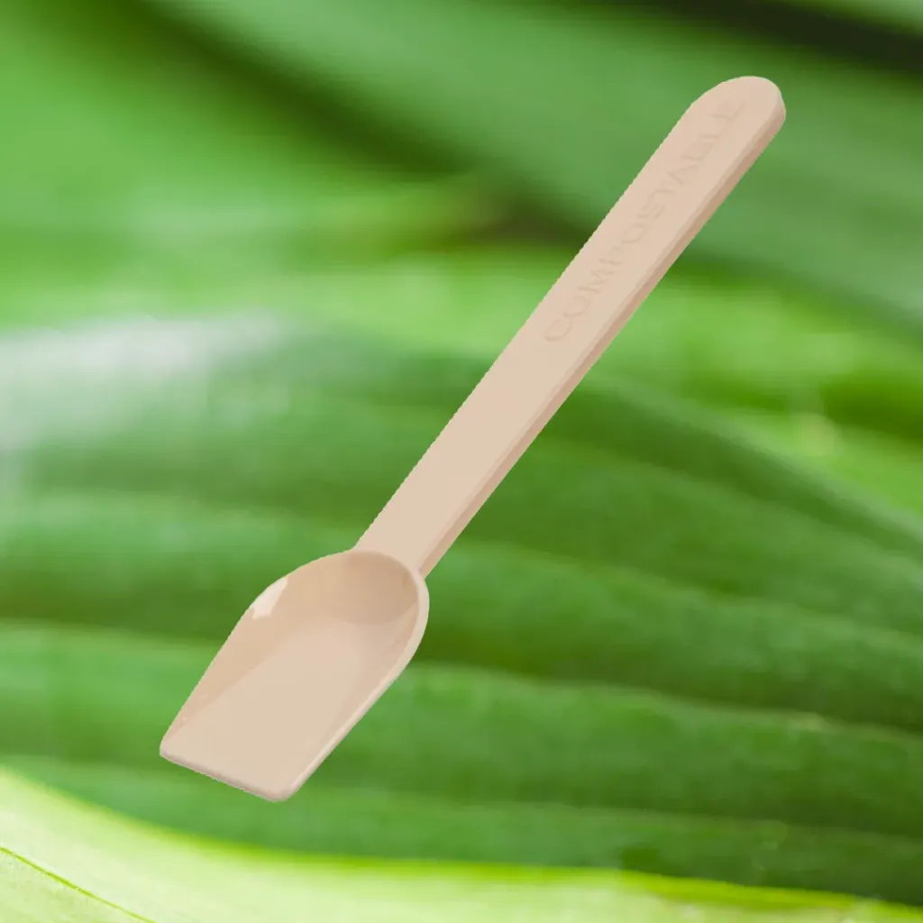 Spoon Compostable Beige 10cm x 500pcs